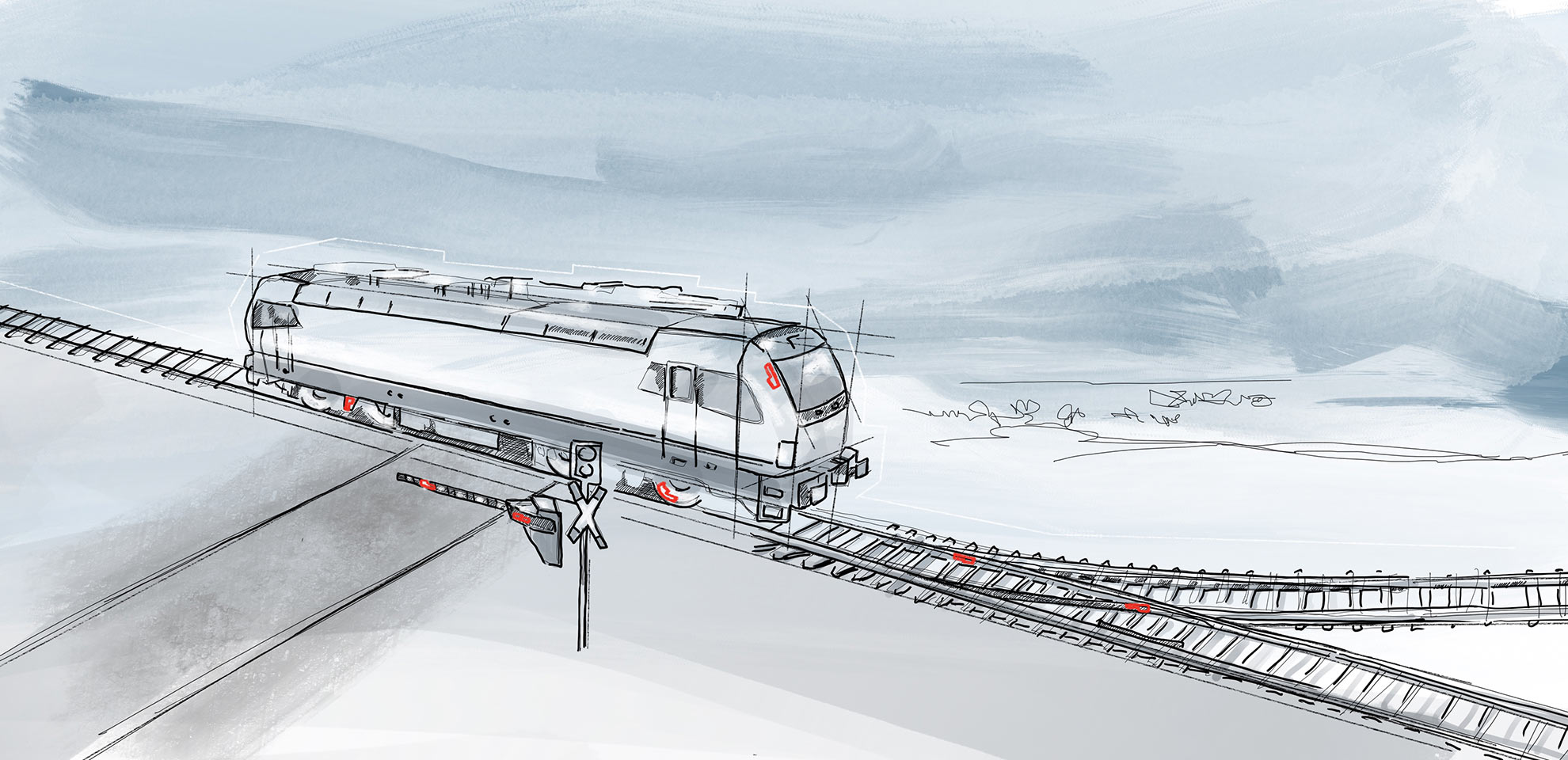 eologix Sensorsystem - drahtlose Eisdetektion für Schienen und Weichen