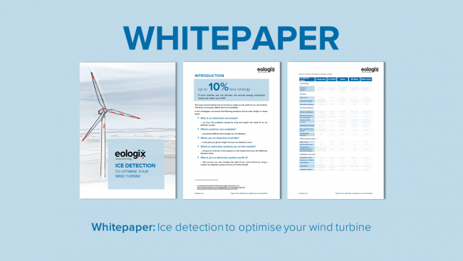 Ice detection to optimise your wind turbine Ice detection to optimise your wind turbine