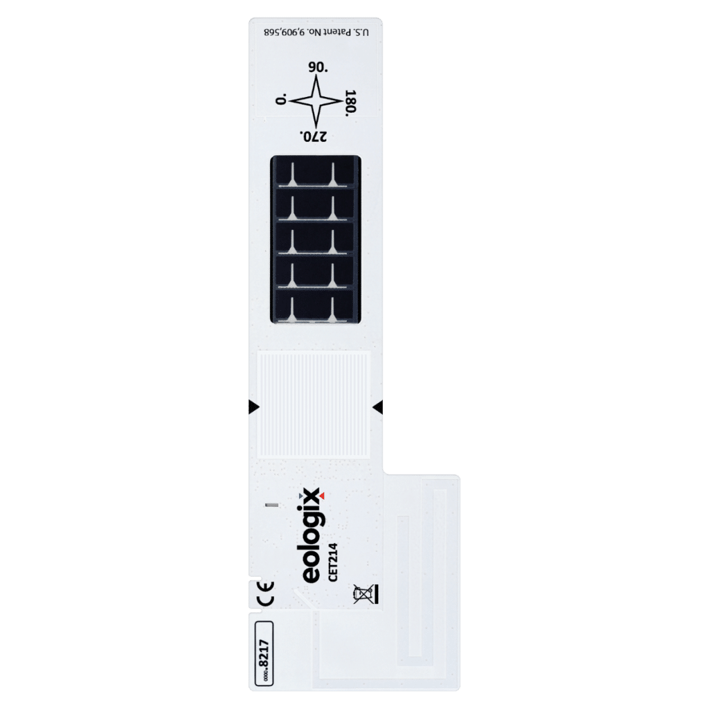 on-blade Sensor to detect pitch angle misalignments.