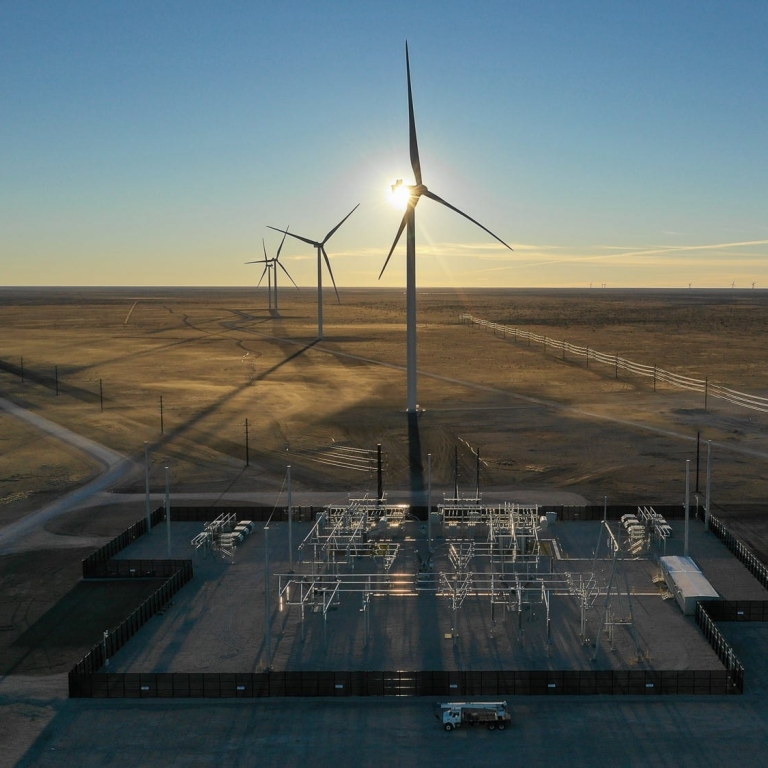 Oso Grande Windfarm in Eastern New Mexico
